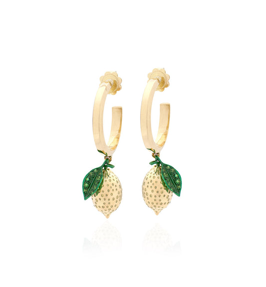 "LOVE LEMONS" - 18KT GOLD - EARRINGS