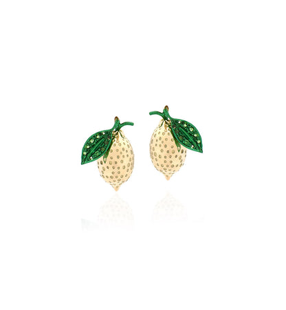 "LOVE LEMONS" - ORO 18KT - ORECCHINI A LOBO