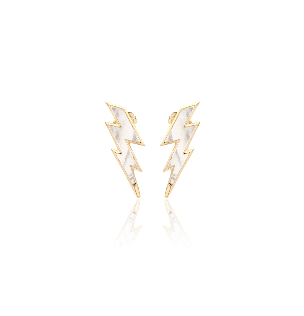 "FULMINI" - 18KT YELLOW GOLD/ MOTHER OF PEARL - SMALL