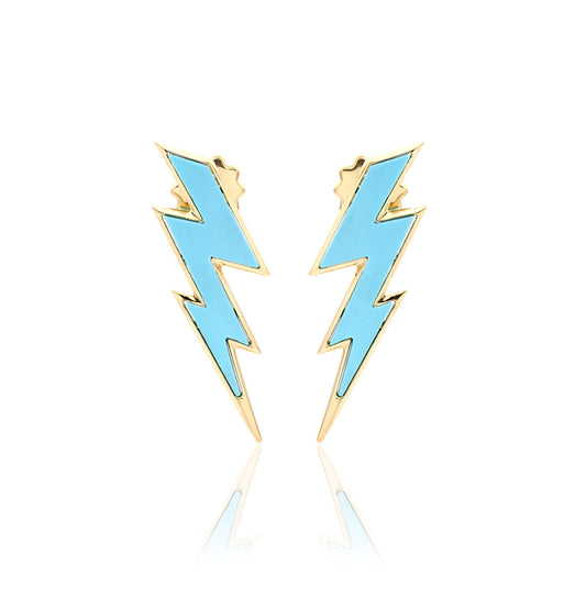 "FULMINI" - 18KT YELLOW GOLD/ TURQUOISE