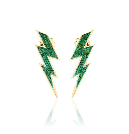 "FULMINI" - 18KT YELLOW GOLD/ TSAVORITE