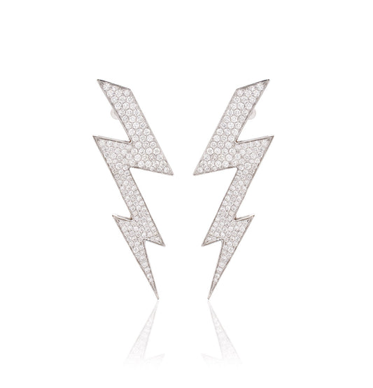 "FULMINI" - 18KT WHITE GOLD - WHITE DIAMONDS