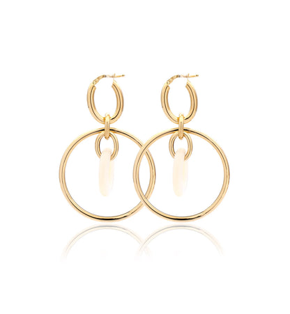 "ORBITE" - ORO GIALLO 18KT - LINKS IN MADRE PERLA