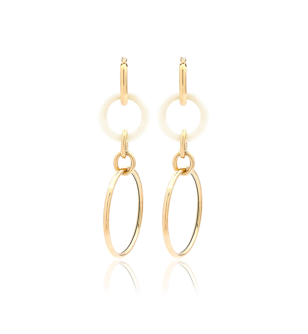 "ORBITE" - 18KT YELLOW GOLD - MOTHER OF PEARL LINKS