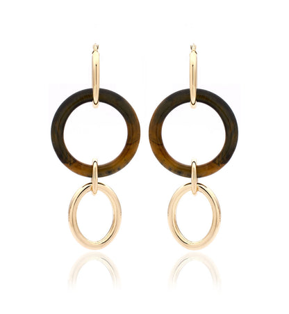 COLLEZIONE MAMA, ORO GIALLO 18KT - TIGER EYE - GRANDI