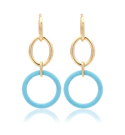 COLLEZIONE MAMA, ORO GIALLO 18KT - TURCHESE - GRANDI