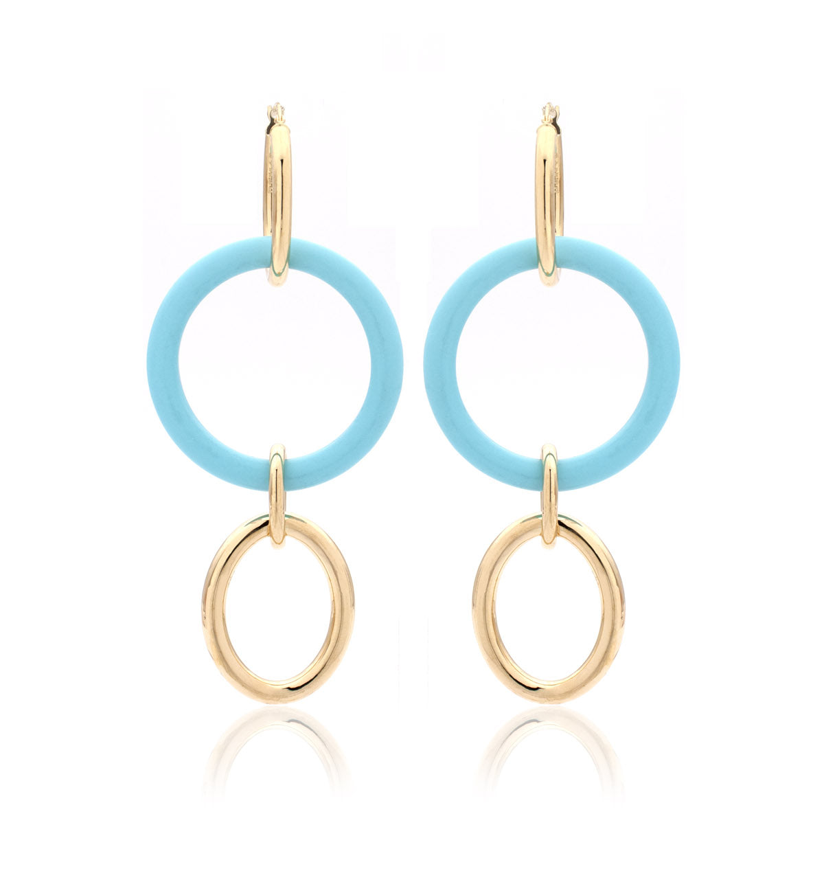 MAMA COLLECTION 18KT YELLOW GOLD - TURQUOISE - LARGE