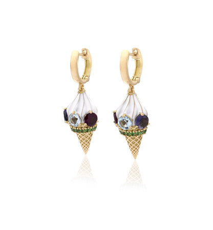 "GELATO" - ORO GIALLO 18KT - ORECCHINI