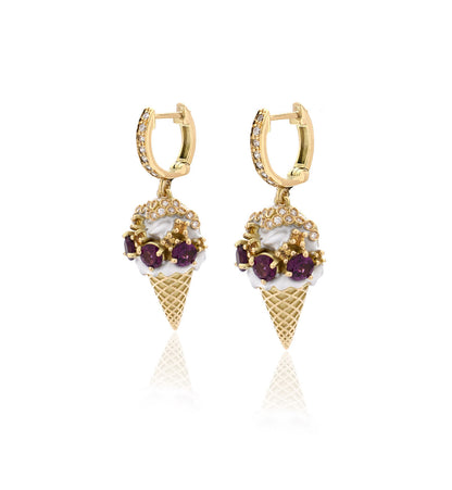 "GELATO" - ORO GIALLO 18KT - ORECCHINI