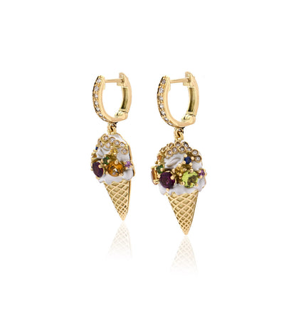 "GELATO" - ORO GIALLO 18KT - ORECCHINI