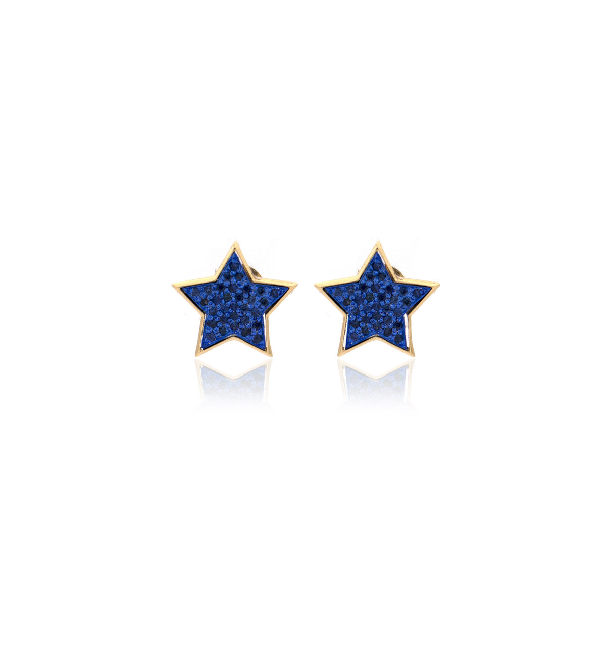 "STELLINA" - 18KT YELLOW GOLD/ BLUE SAPPHIRES