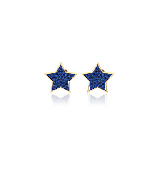 "STELLINA" - 18KT YELLOW GOLD/ BLUE SAPPHIRES