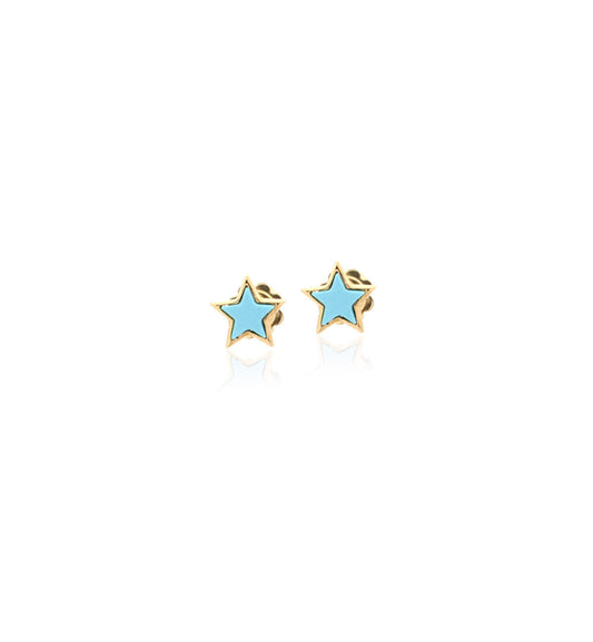 "STELLINA" - 18KT YELLOW GOLD/ TURQUOISE