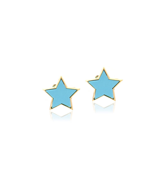 "STELLINA" - 18KT YELLOW GOLD/ TURQUOISE - MEDIUM