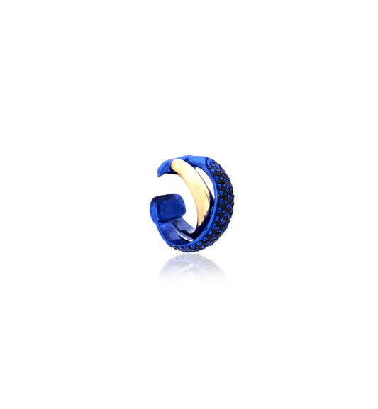 "MARJ" - EAR CUFFS - 18KT GOLD - BLUE SAPPHIRES