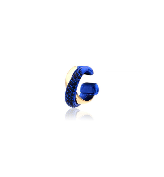 "MARJ" - EAR CUFFS - ORO 18KT - ZAFFIRI BLU