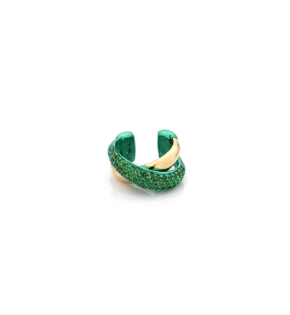 "MARJ" - EAR CUFFS - ORO 18KT - TSAVORITE