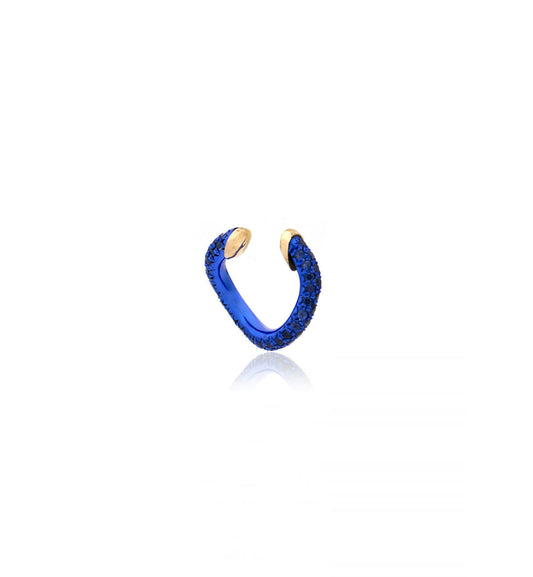 "MARJ" - EAR CUFFS - 18KT GOLD - BLUE SAPPHIRES