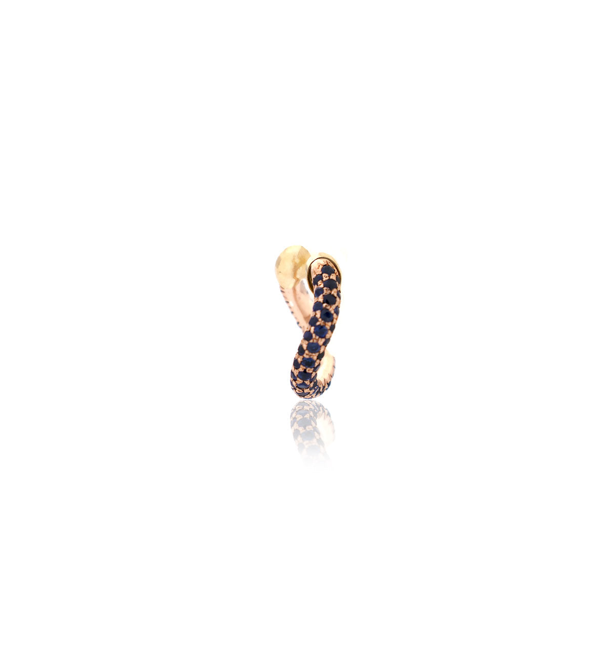 "MARJ" - EAR CUFFS - ORO 18KT - ZAFFIRI BLU