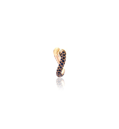 "MARJ" - EAR CUFFS - ORO 18KT - ZAFFIRI BLU