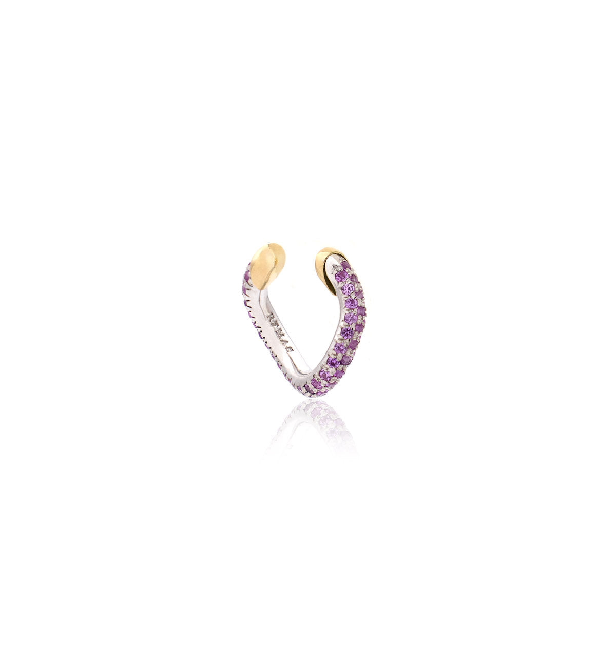 "MARJ" - EAR CUFFS - ORO 18KT - ZAFFIRI ROSA