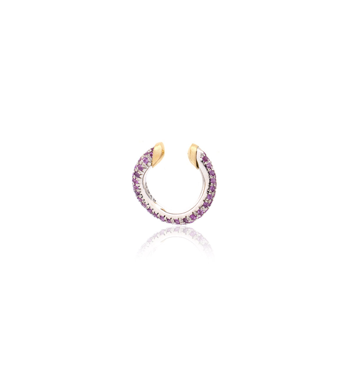 "MARJ" - EAR CUFFS - ORO 18KT - ZAFFIRI ROSA