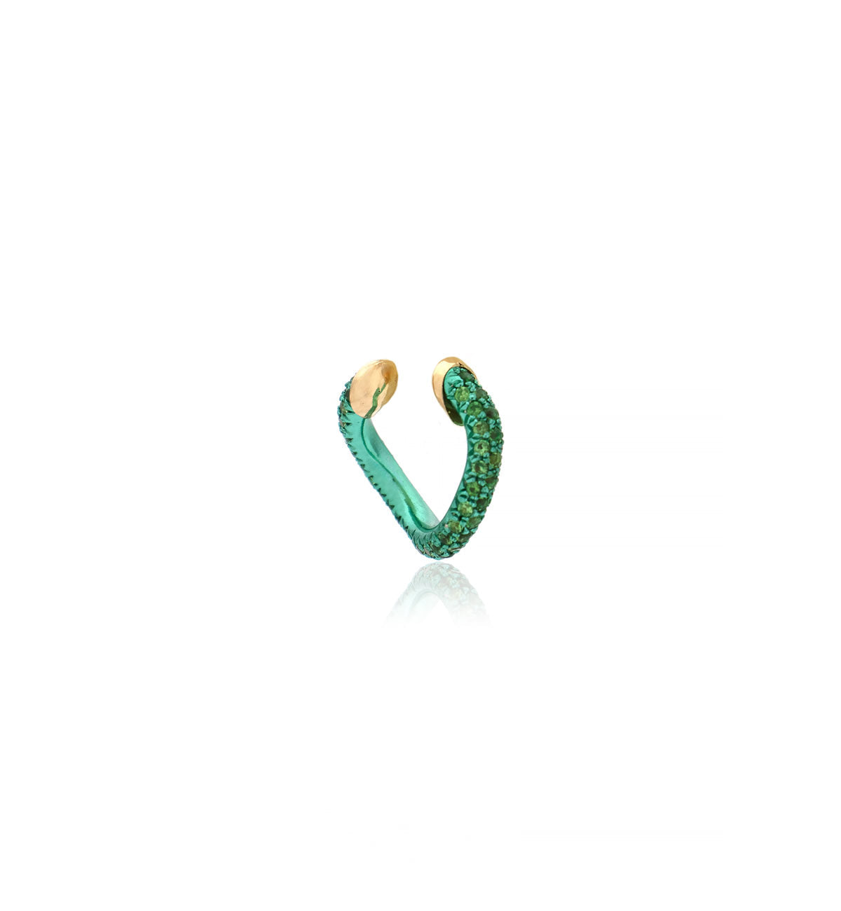 "MARJ" - EAR CUFFS - 18KT GOLD - TSAVORITE