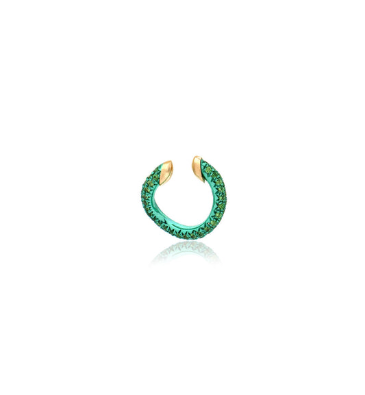 "MARJ" - EAR CUFFS - ORO 18KT - TSAVORITE