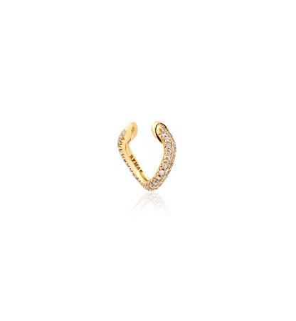 "MARJ" - EAR CUFFS - ORO GIALLO 18KT - DIAMANTI BIANCHI
