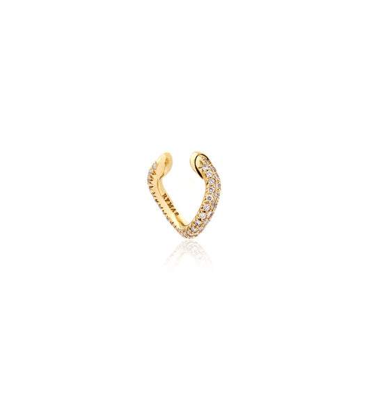 "MARJ" - EAR CUFFS - ORO GIALLO 18KT - DIAMANTI BIANCHI