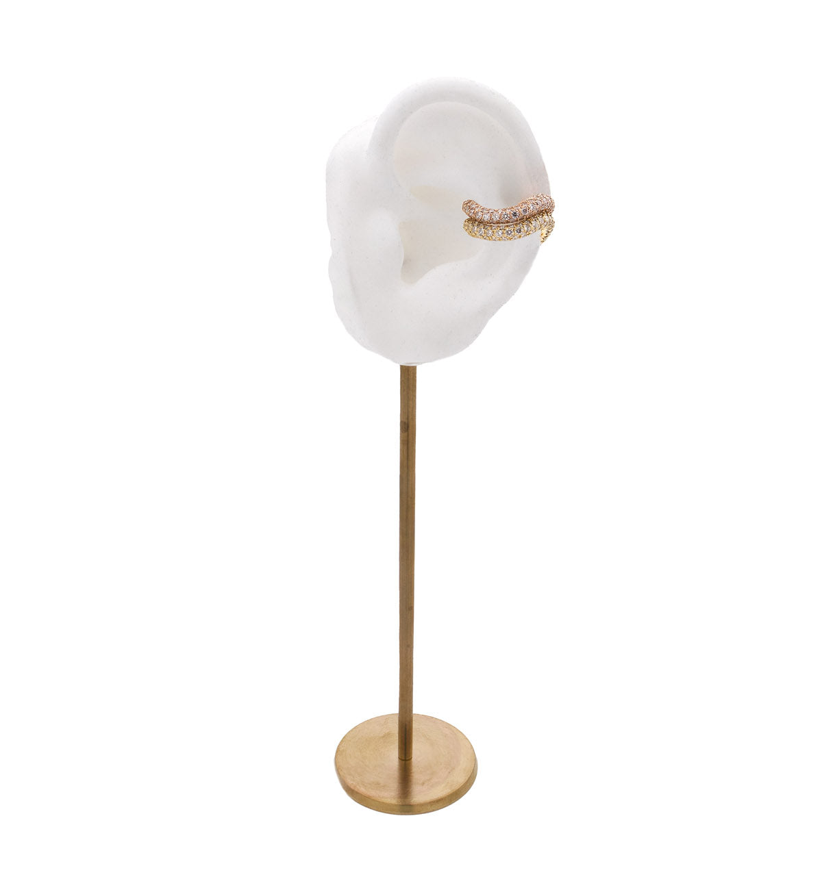 "MARJ" - EAR CUFFS - ORO ROSA 18KT - DIAMANTI BIANCHI