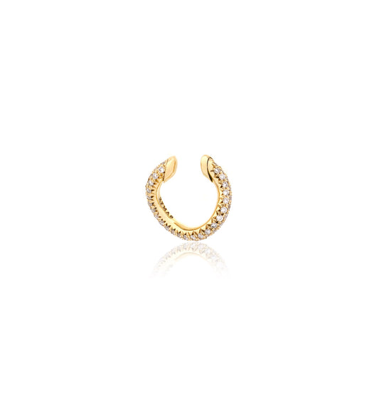 "MARJ" - EAR CUFFS - ORO GIALLO 18KT - DIAMANTI BIANCHI
