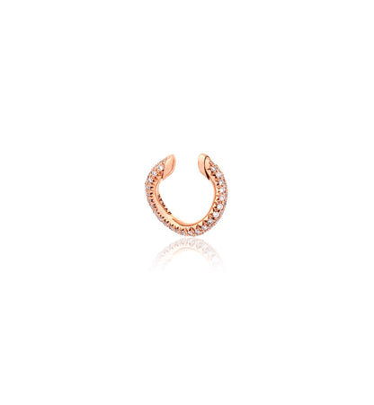 "MARJ" - EAR CUFFS - ORO ROSA 18KT - DIAMANTI BIANCHI