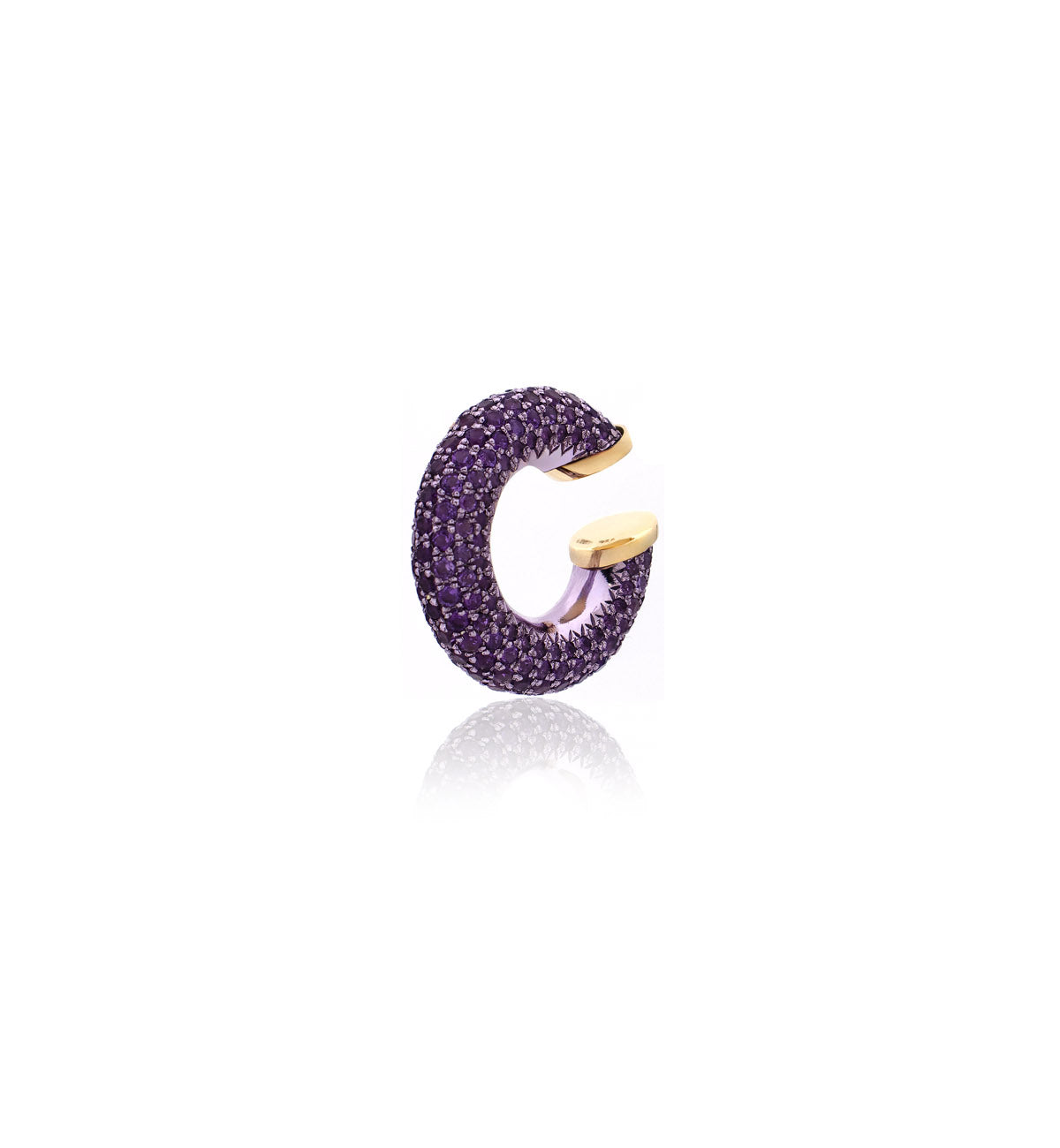 "MARJ" - EAR CUFFS - 18KT GOLD - AMETHYST