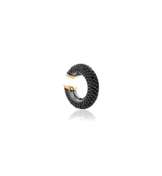 "MARJ" - EAR CUFFS - 18KT GOLD - BLACK SAPPHIRES