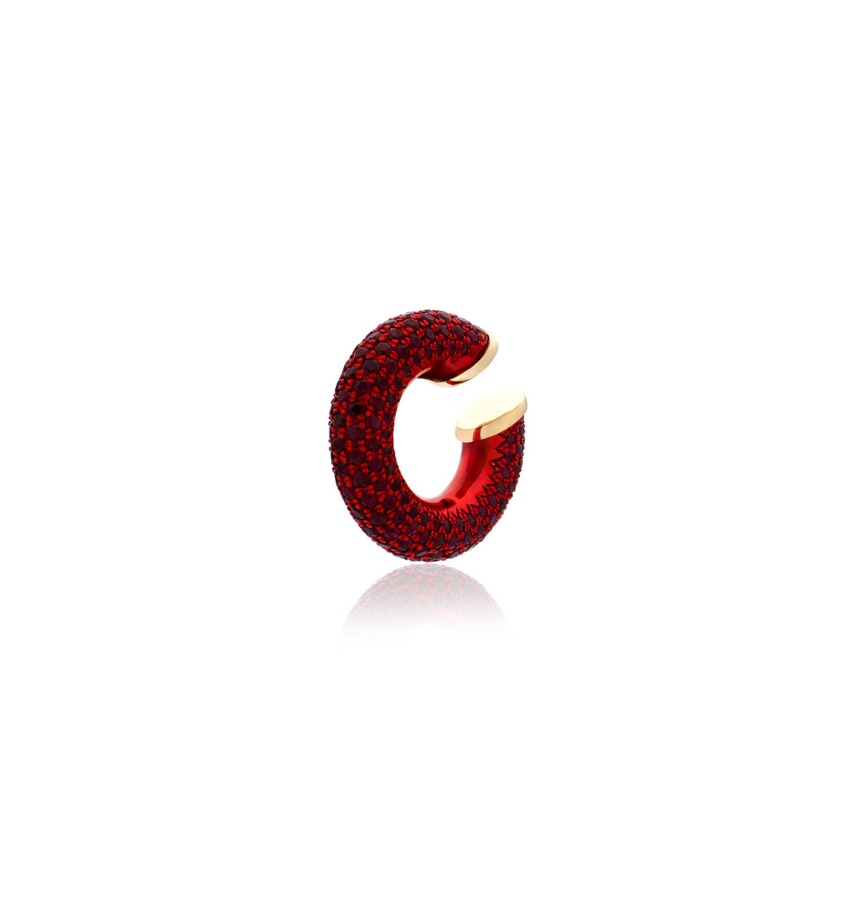 "MARJ" - EAR CUFFS - 18KT GOLD - RUBIES