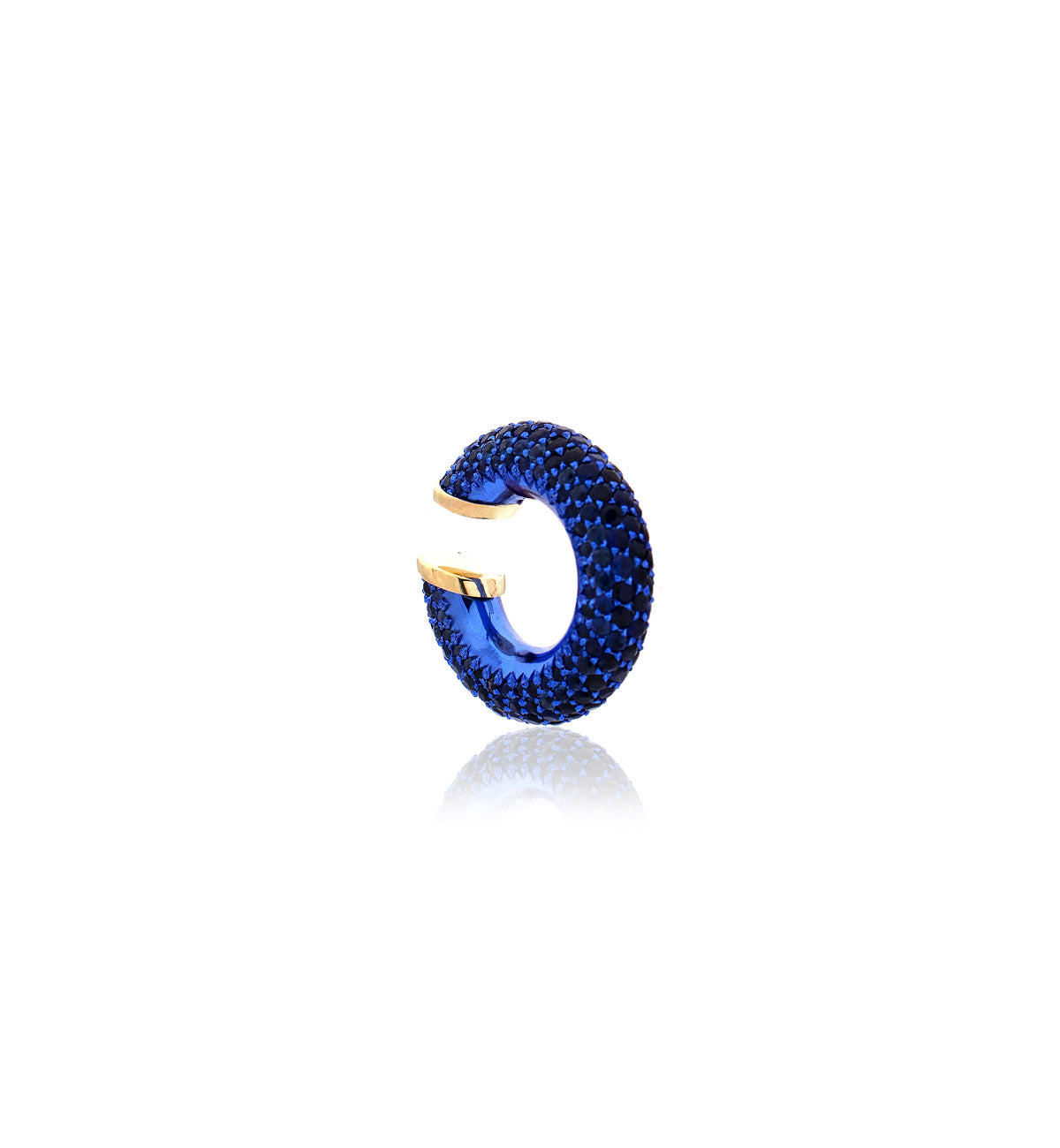 "MARJ" - EAR CUFFS - 18KT GOLD - BLUE SAPPHIRES