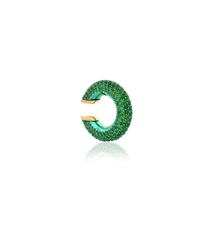 "MARJ" - EAR CUFFS - ORO 18KT - TSAVORITE