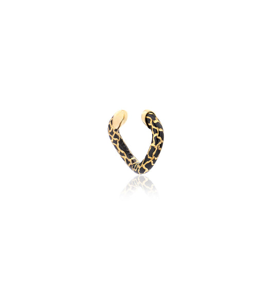 "MARJ" - EAR CUFFS - ORO 18KT - ARGENTO - MACULATO - GIALLO