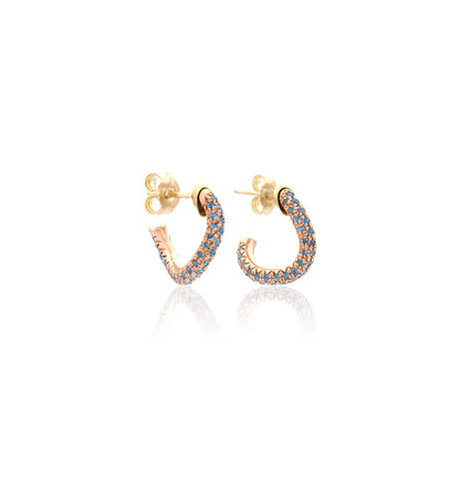 COLLEZIONE WAVE - ORO 18KT - TOPAZI - ORECCHINI