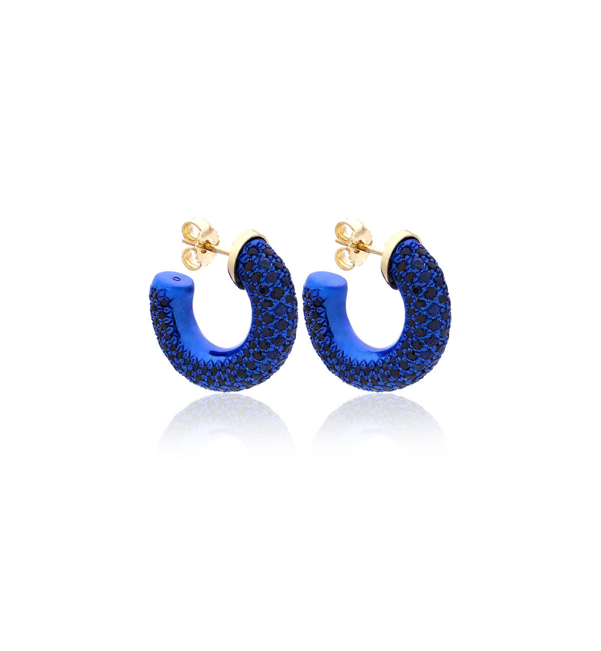 ORECCHINI COLLEZIONE BARBARELLA - ORO 18KT - ZAFFIRI BLU