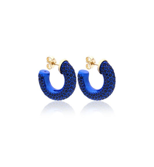 ORECCHINI COLLEZIONE BARBARELLA - ORO 18KT - ZAFFIRI BLU