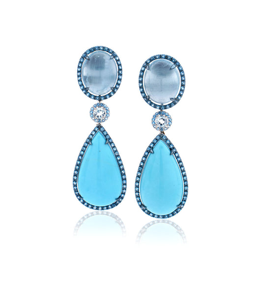 "NEL BLU" - ORO BIANCO 18KT - TITANIO