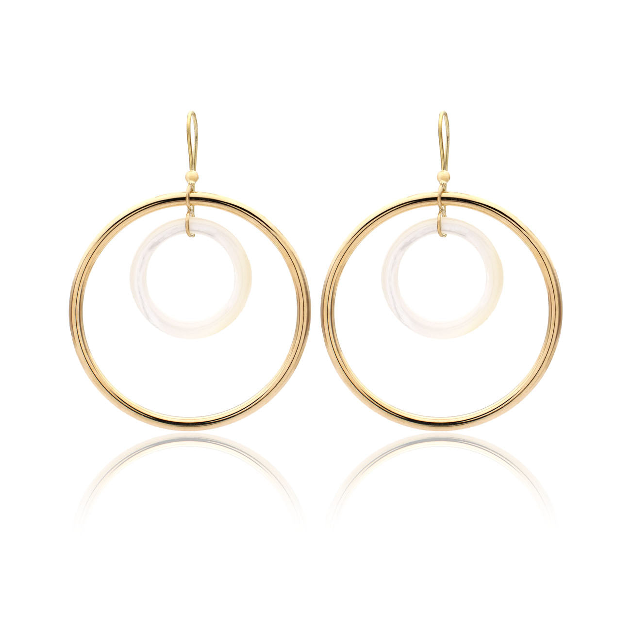 "ORBITE CAPRI" - ORO GIALLO 18KT - LINKS IN MADREPERLA