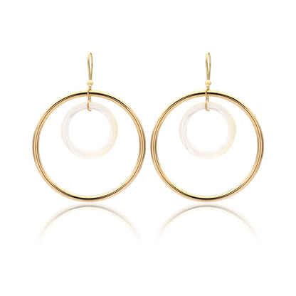 "ORBITE CAPRI" - ORO GIALLO 18KT - LINKS IN MADREPERLA