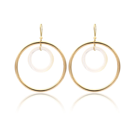 "ORBITE CAPRI" - ORO GIALLO 18KT - LINKS IN MADREPERLA