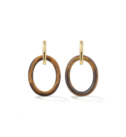 ORECCHINI COLLEZIONE MAMA - ORO 18KT - TIGER EYE