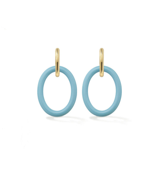 COLLEZIONE MAMA ORECCHINI - ORO 18KT - TURCHESE