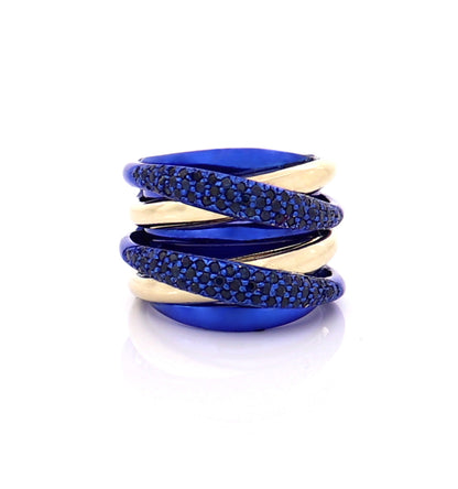 "LIZZY" - 18KT GOLD - BLUE SAPPHIRES