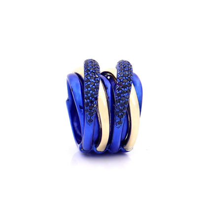 "LIZZY" - 18KT GOLD - BLUE SAPPHIRES